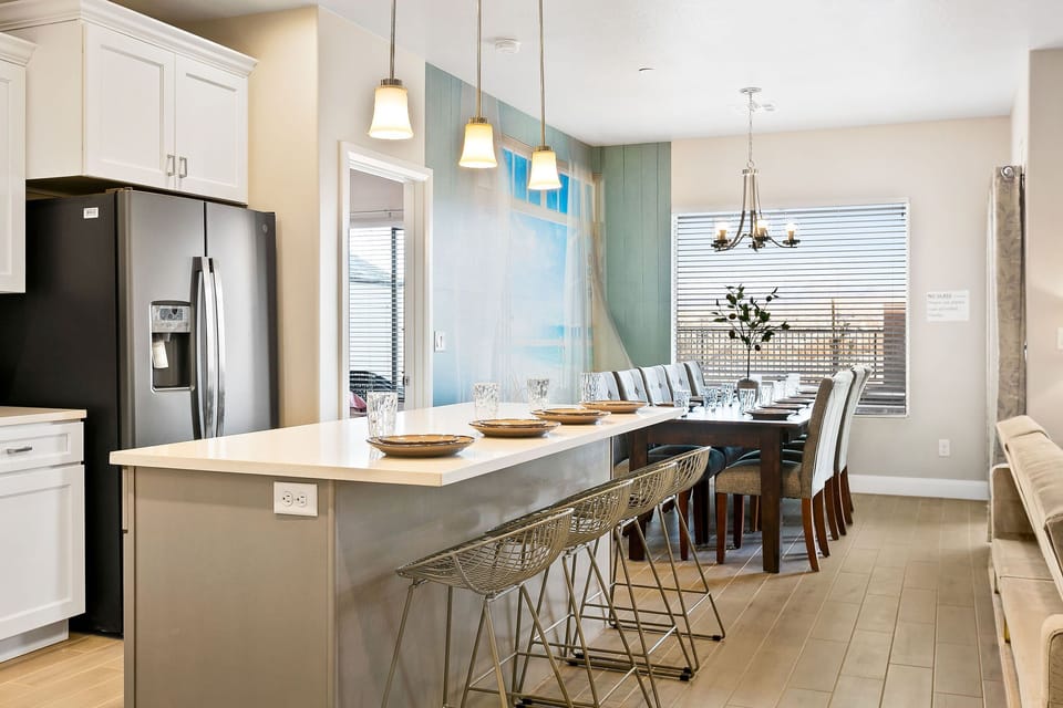 Kitchen and dining area