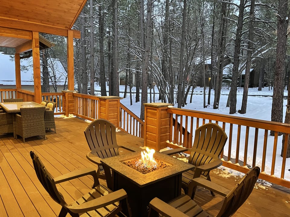 Beautiful oversized front patio to enjoy the peace and quiet.