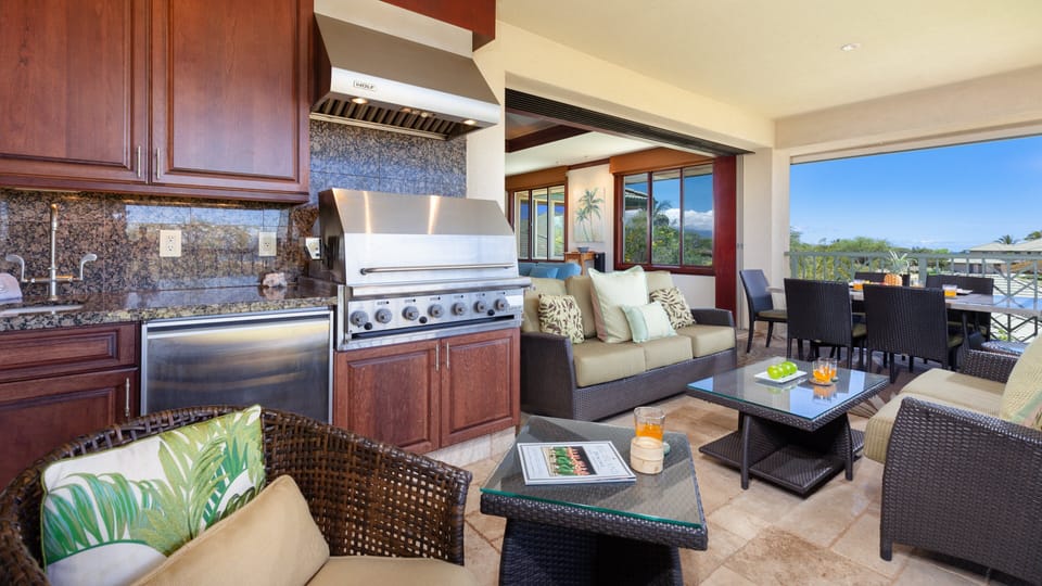 Fire up the private grill for some steaks or burgers