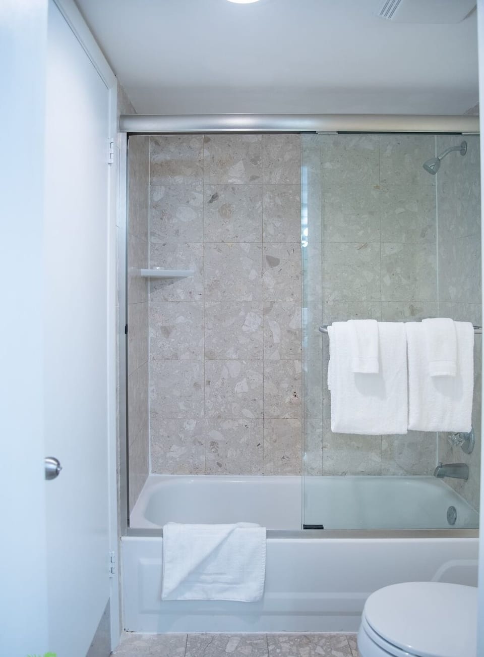 Bathroom with the essential toiletries provided!