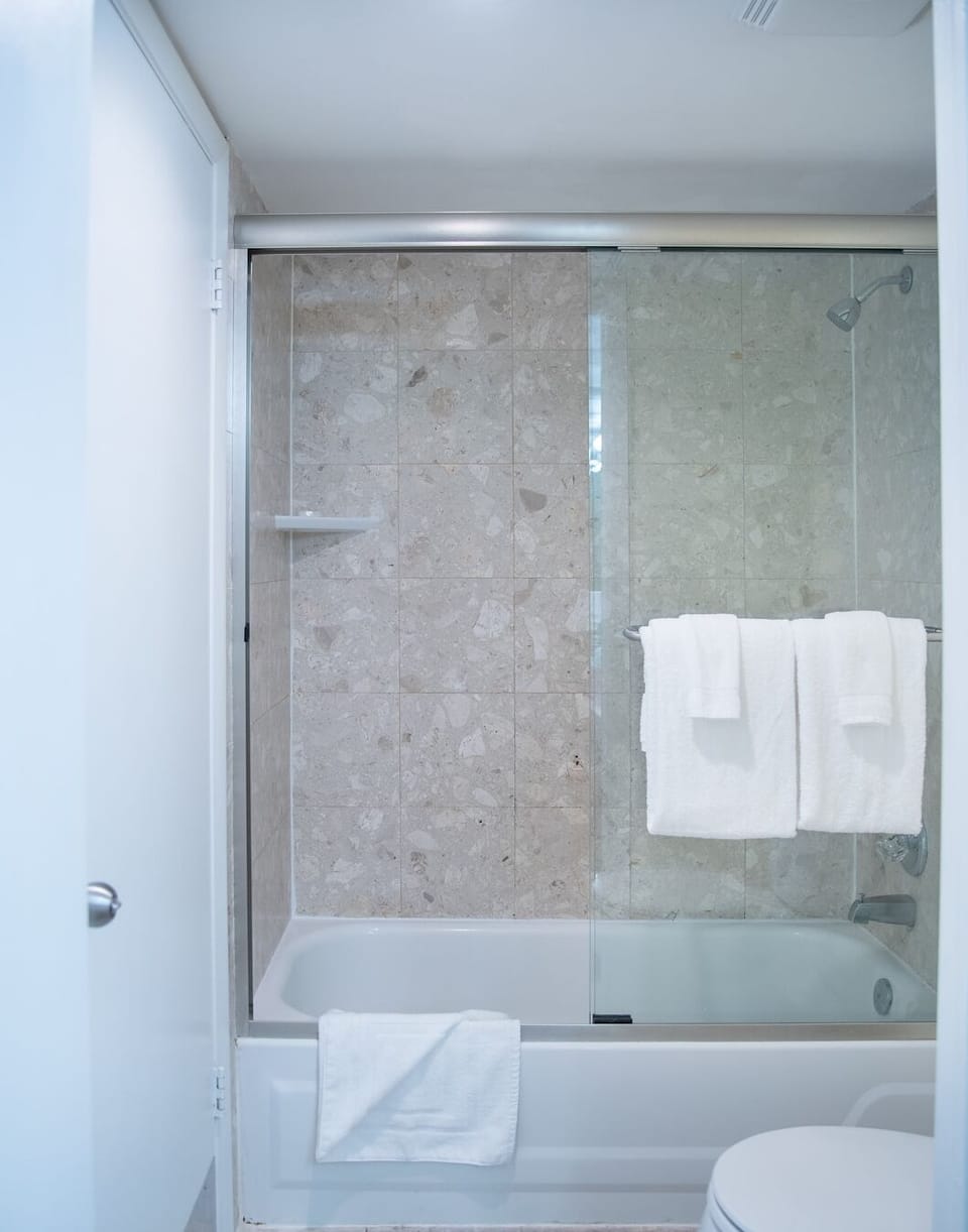 Bathroom with the essential toiletries provided!
