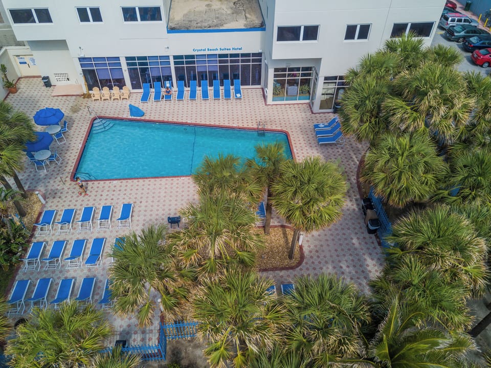 Aerial view of the property