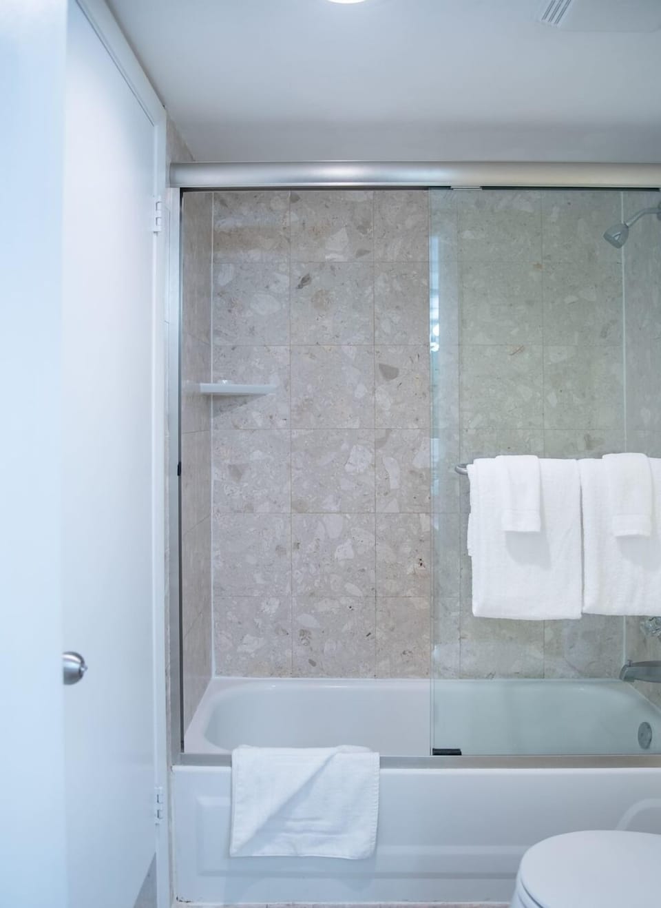 Bathroom with the essential toiletries provided!