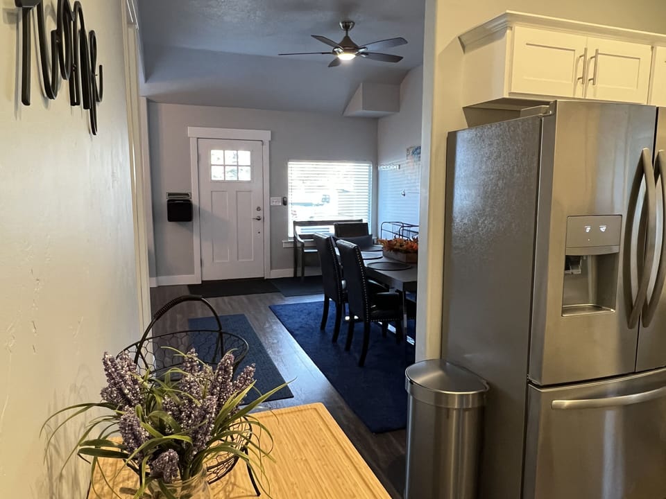 View from kitchen to front door. 