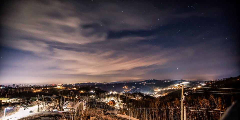 Spectacular views of the mountains and stars from our many decks!
