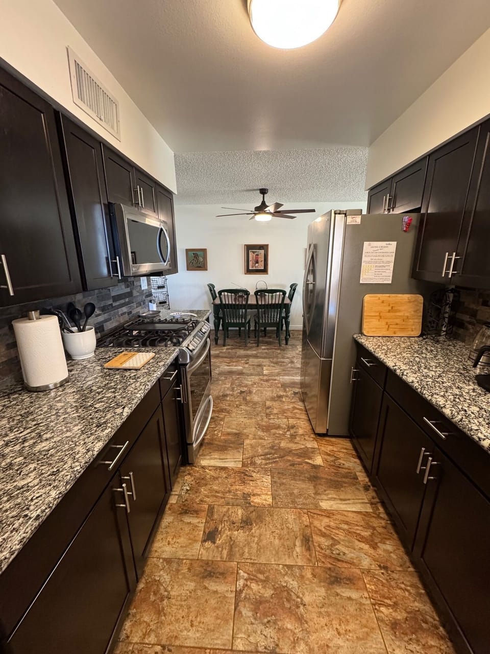 Kitchen with LG Appliances and Granite Countertops
