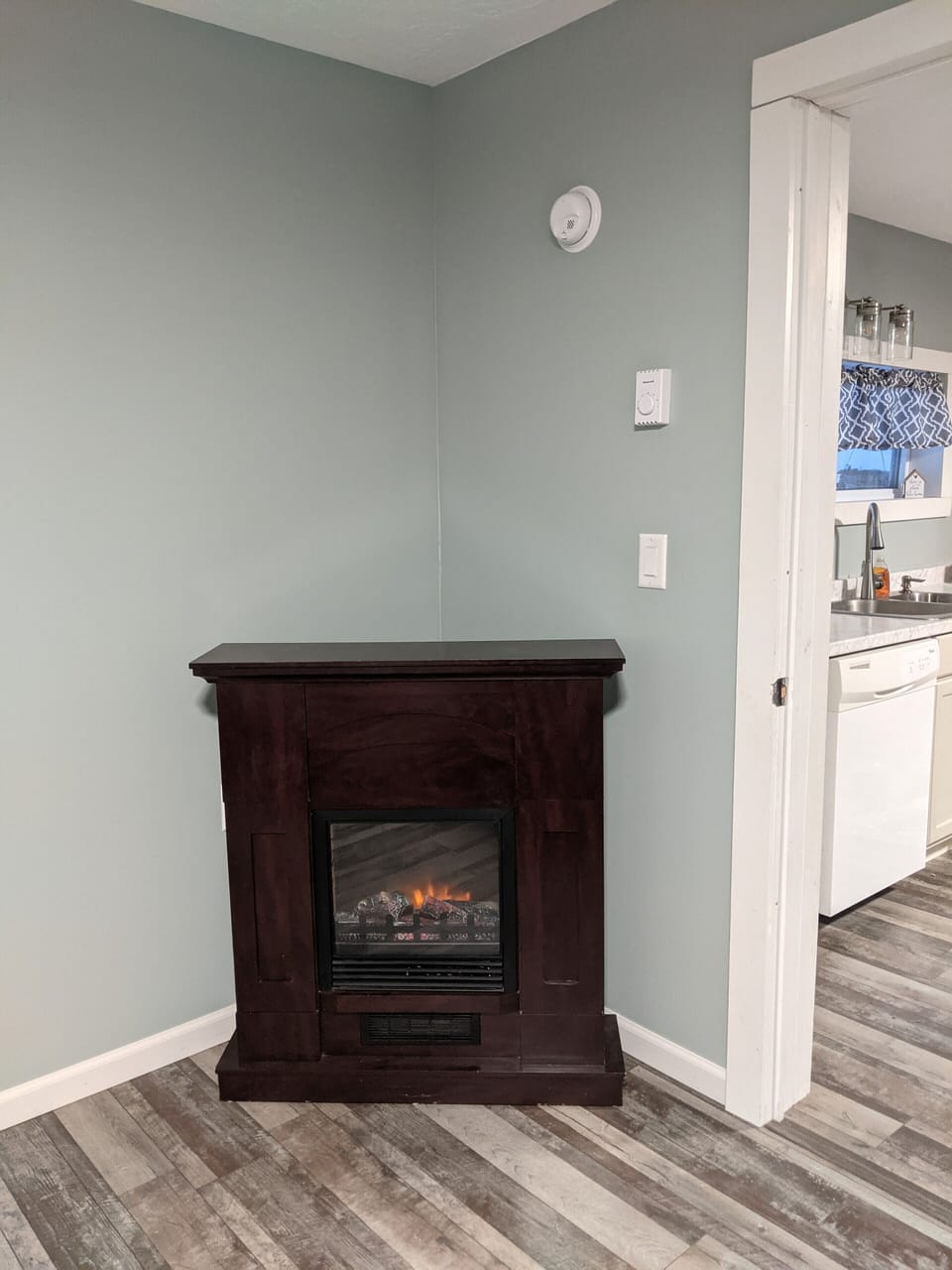 Fireplace in the master bedroom
