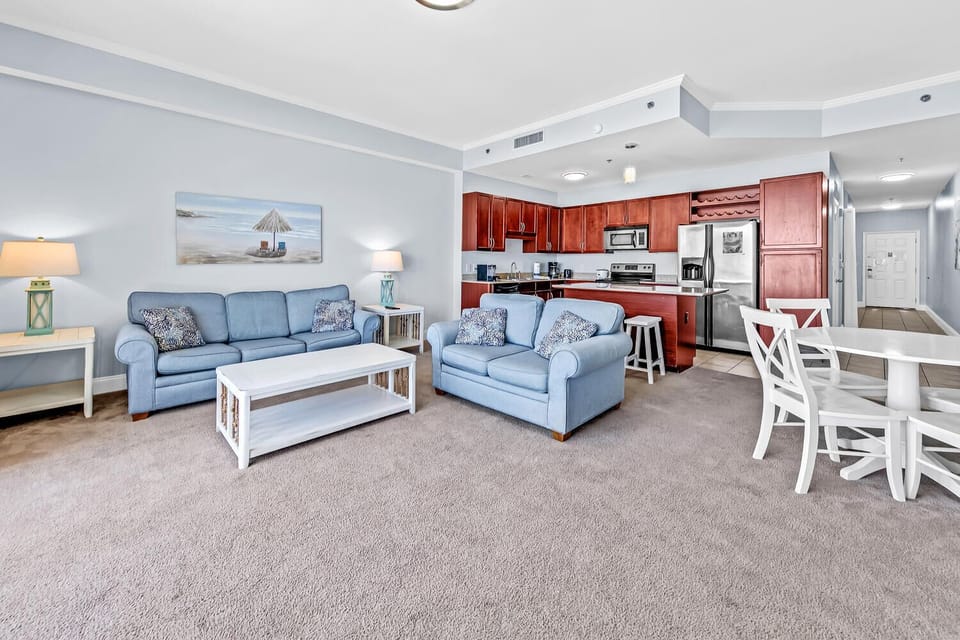Living room to kitchen