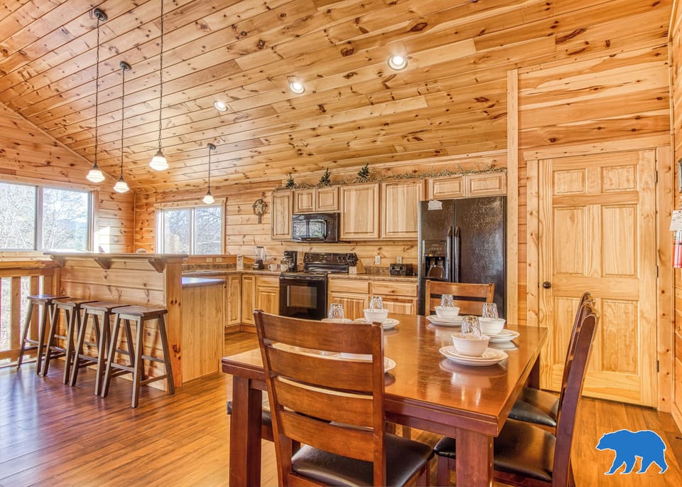 Spacious open-concept kitchen and dining area, perfect for gathering and sharing meals