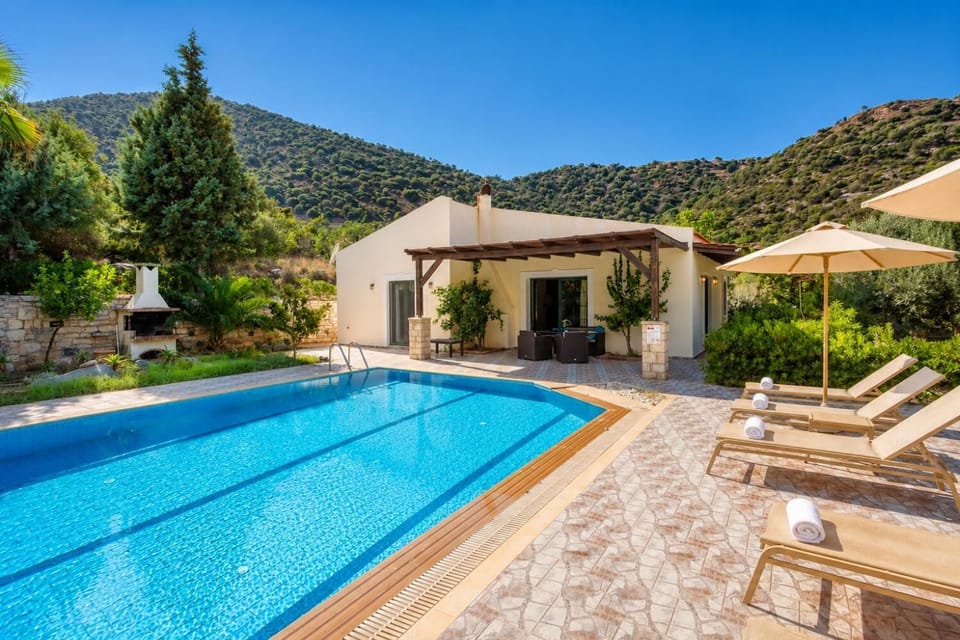 Beautiful villa with private pool, terrace, and lawn