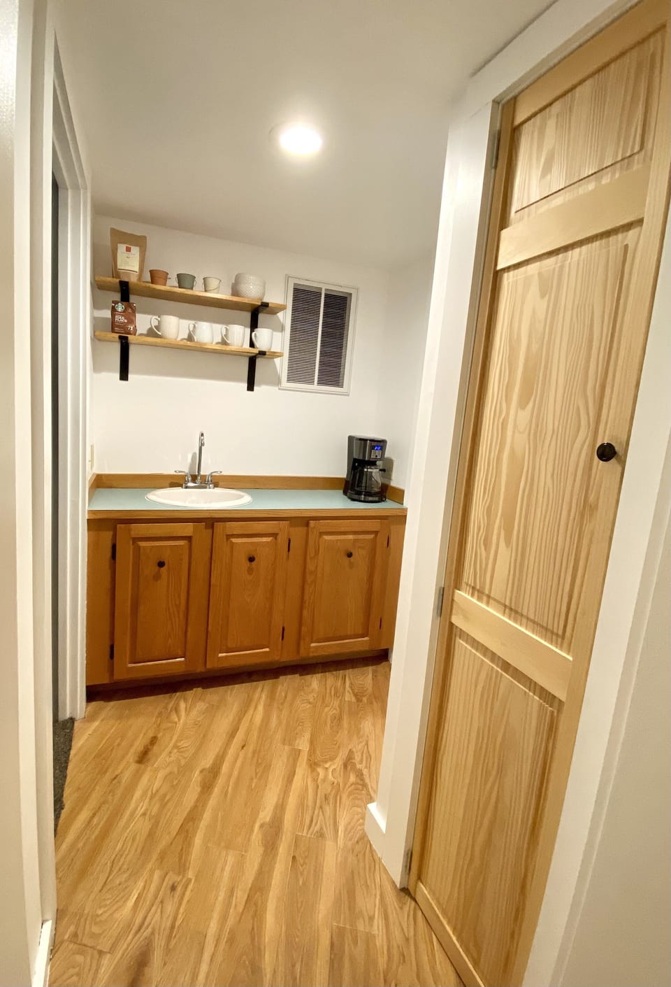 Pass through pantry area - coffee and tea bar