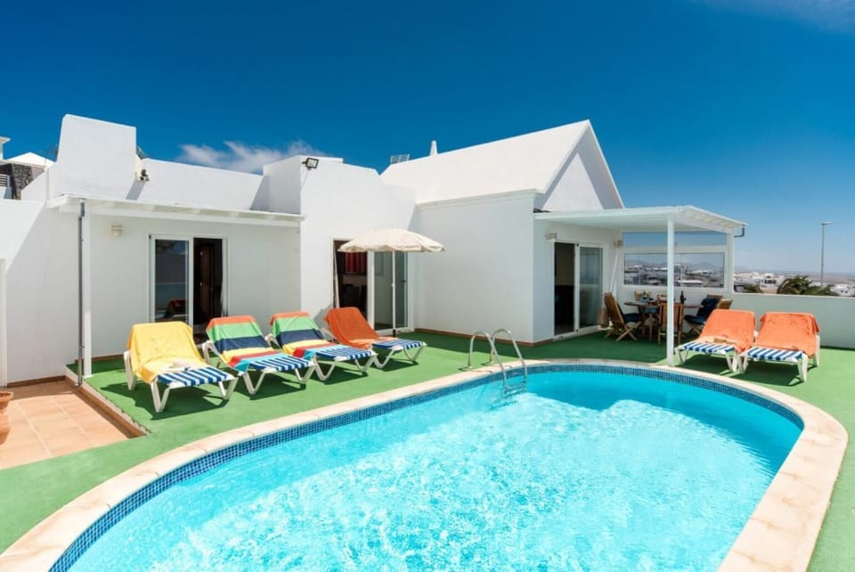 Private pool with terrace area