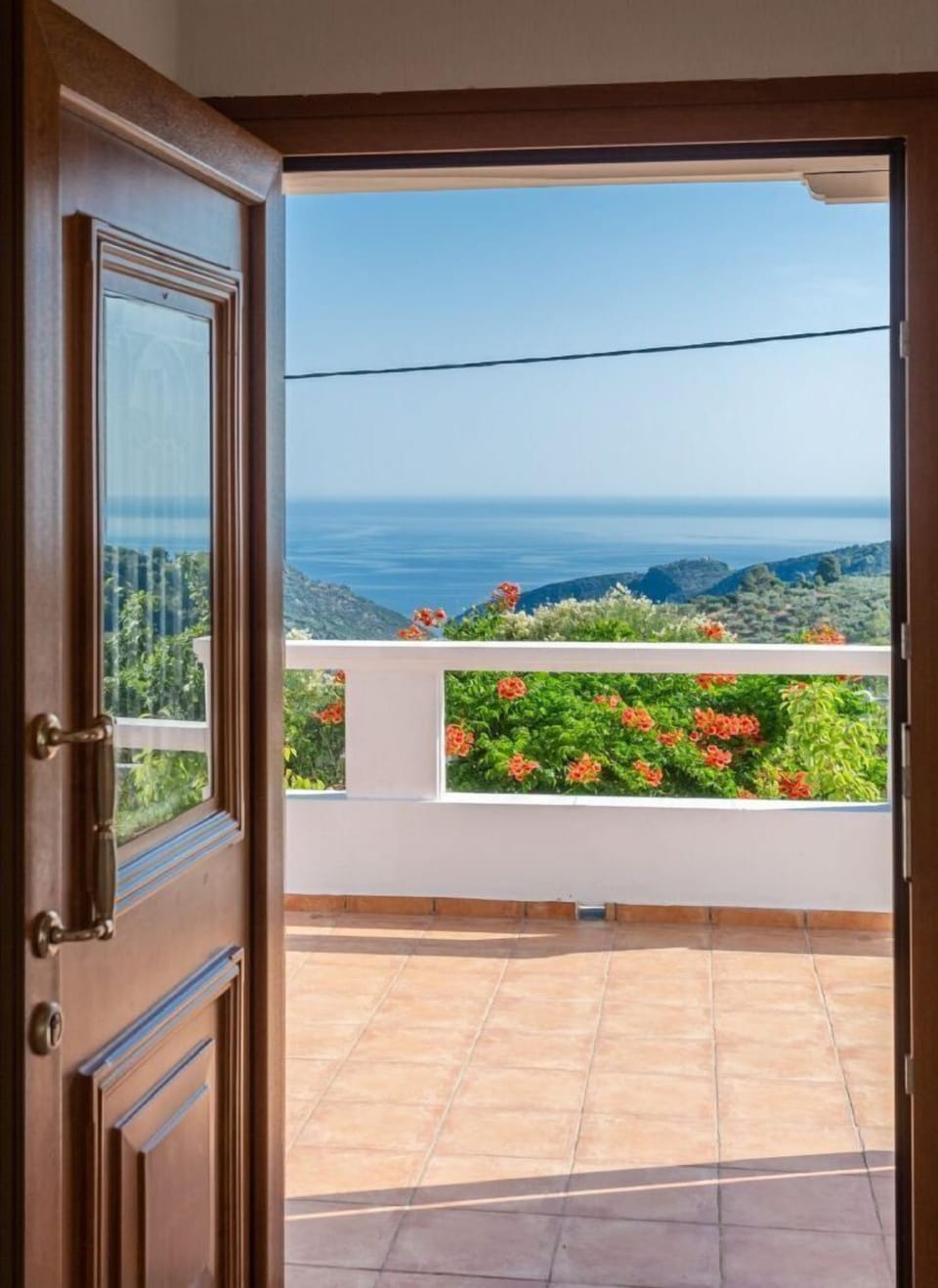 Entrance to villa