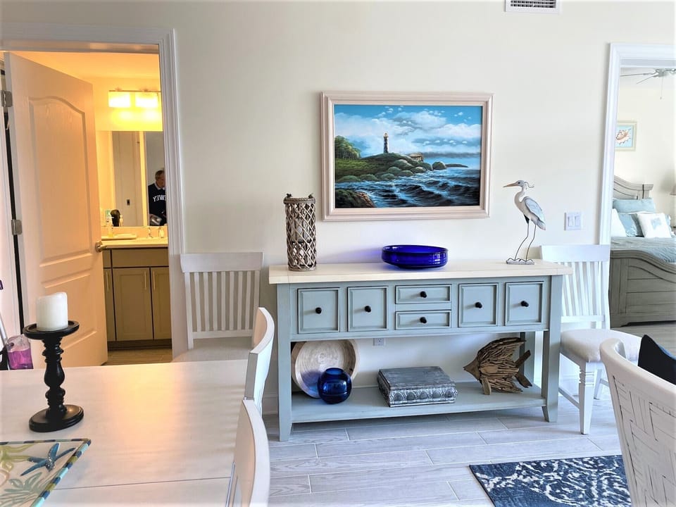 Beachy decor for your vaca stay.