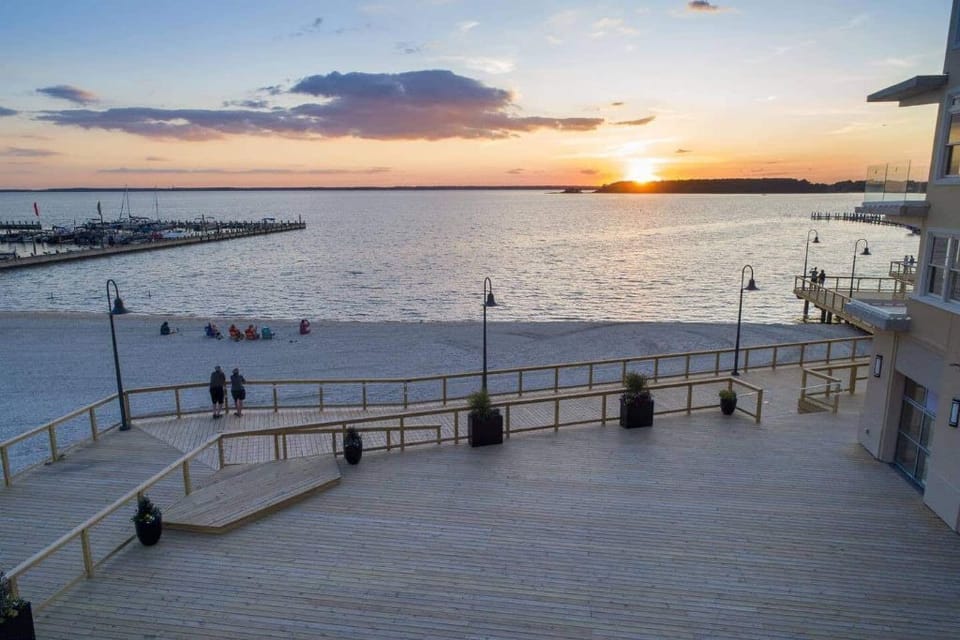 A Beautiful sunset on the bay.   This is the view from your balcony
