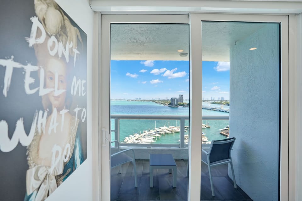 view out of 2nd bedroom, Biscayne Bay and Sea Isles Marina