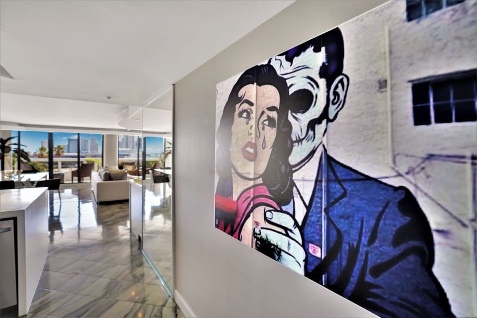 Entrance inside condo