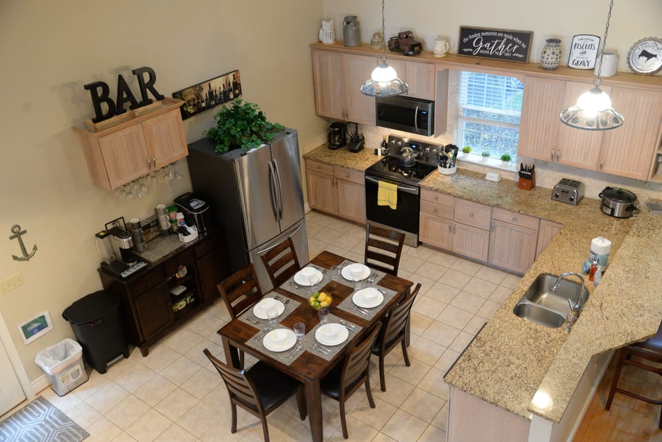Second floor view of kitchen