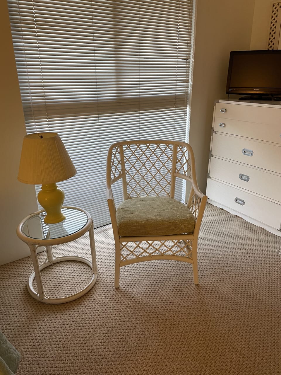 Sitting area in guest bedroom