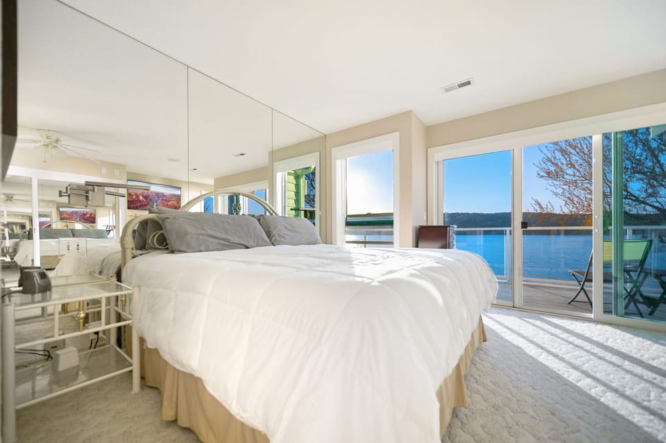 King size bed in master. 