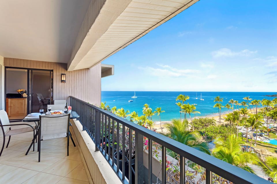 View of ocean from lanai