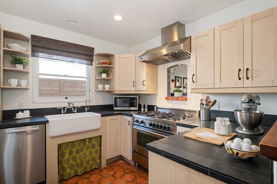 Efficient kitchen with modern conveniences