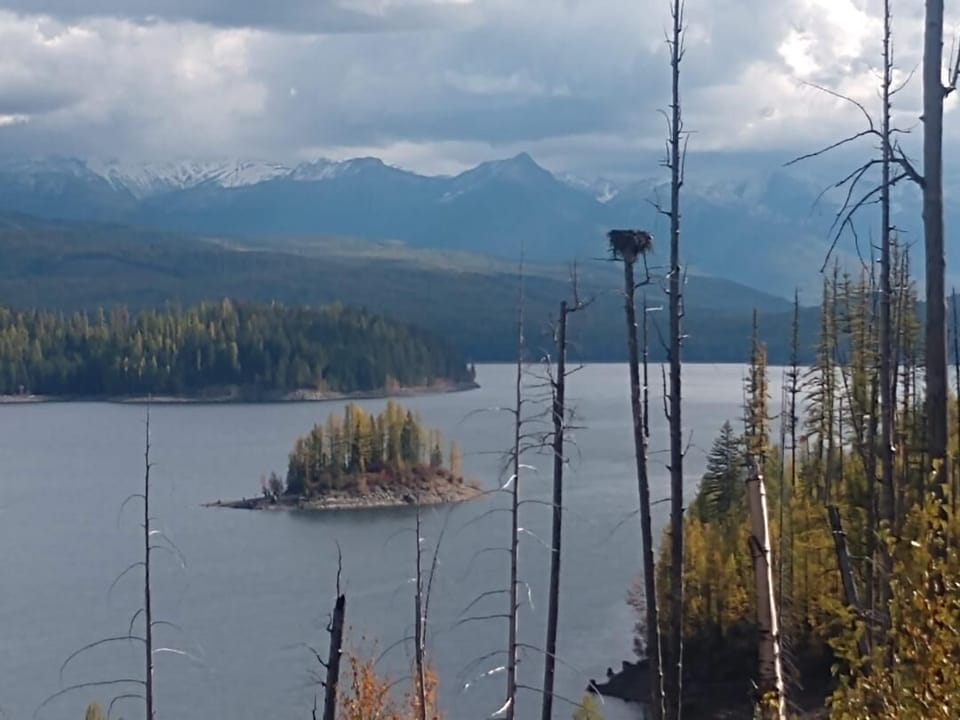 The osprey overlook at Hungry Horse Reservoir
