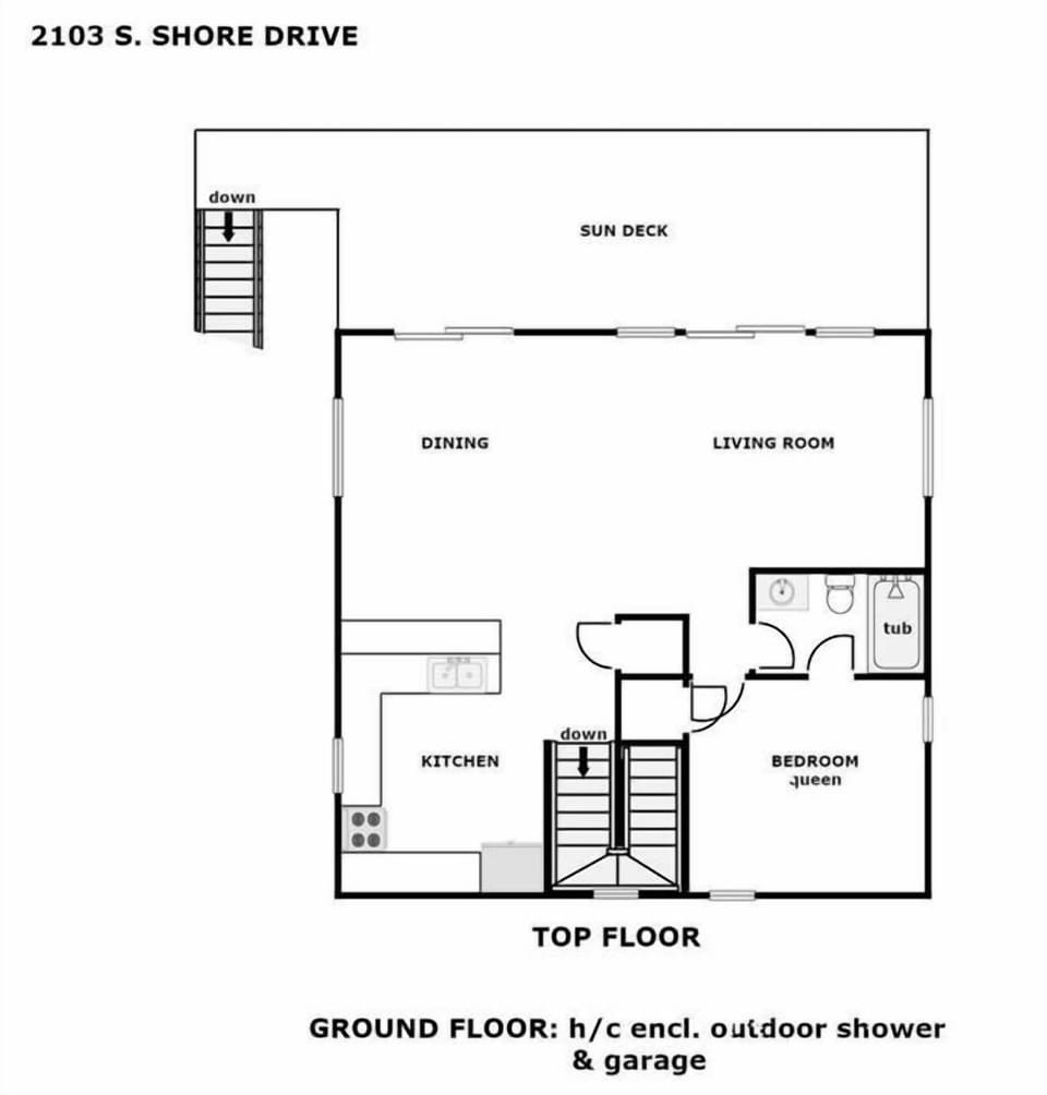 Summer Salt Floor Plan - Top Floor