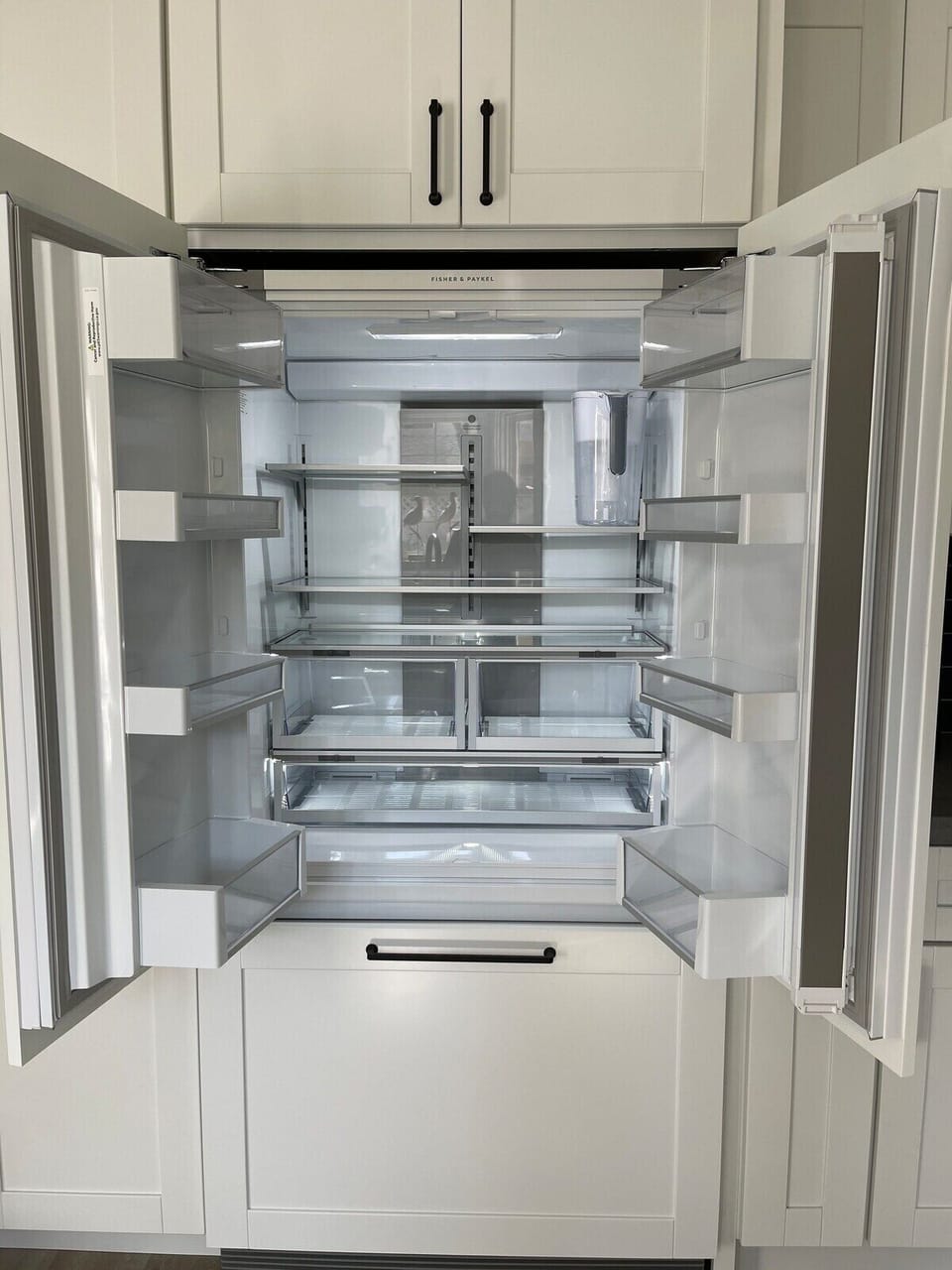 A large Fisher Paykal refrigerator for longer stays. 