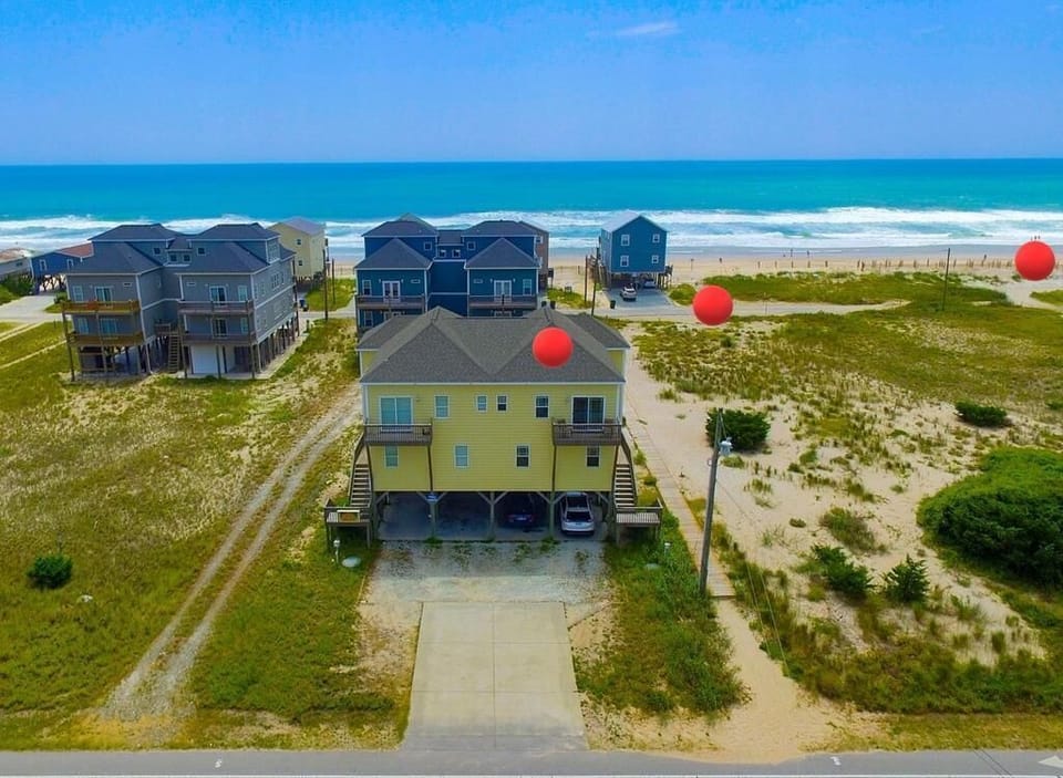 Arial View Showing Two Beach Access Options Nearby