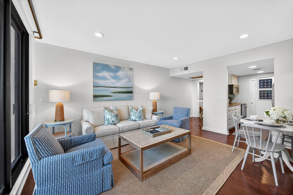 Living room and dining table