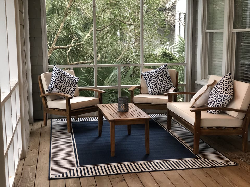 Cocktails and grilling...keep the chef company and take in the view.