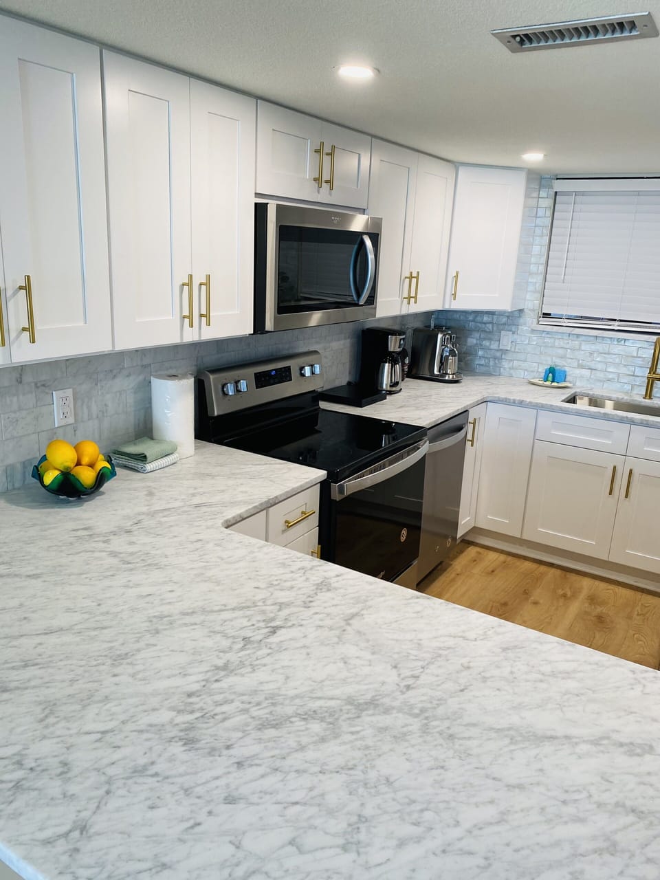 The kitchen. 