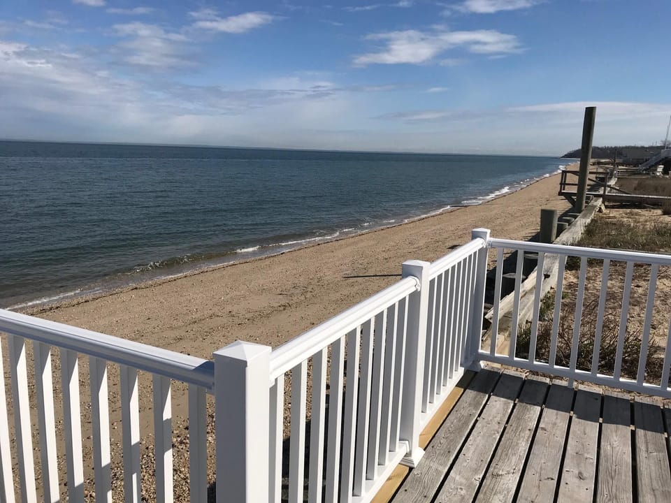 Enjoy the beauty of the Long Island Sound from your own private deck