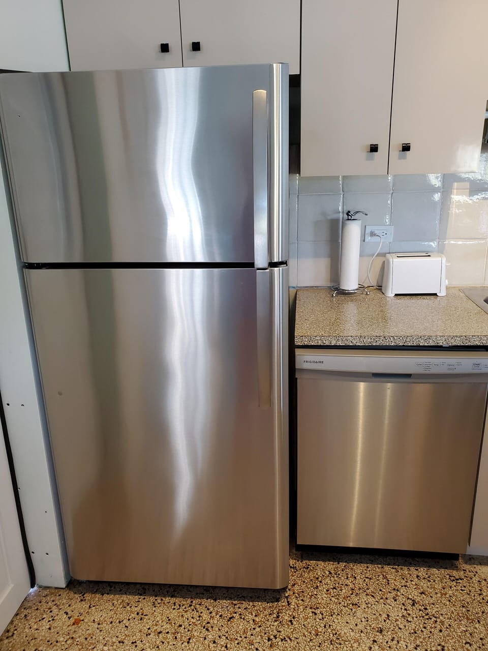 New stainless steel appliances