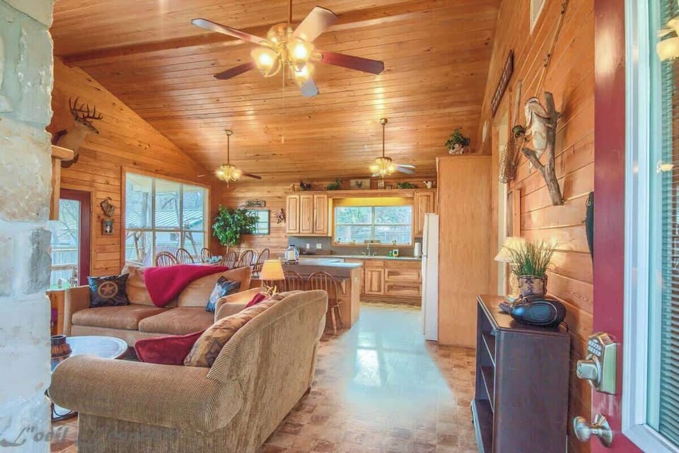 Wagon Wheel living room/kitchen.