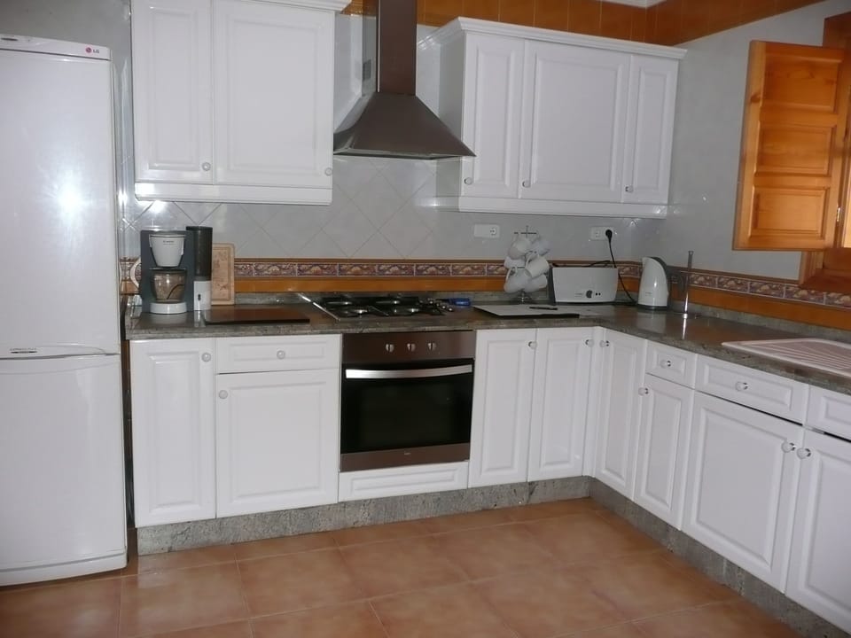 One of the 5 kitchens in the villa .. This is the main communal one