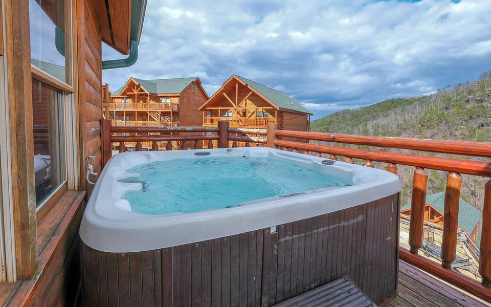 Steamy Exterior Hot Tub