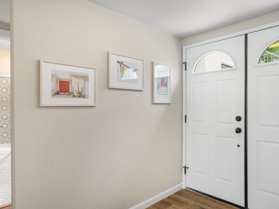 Front entrance wall art.