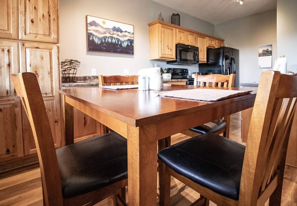 Gather around the table and share stories of your day while enjoying a meal or play card and board games.