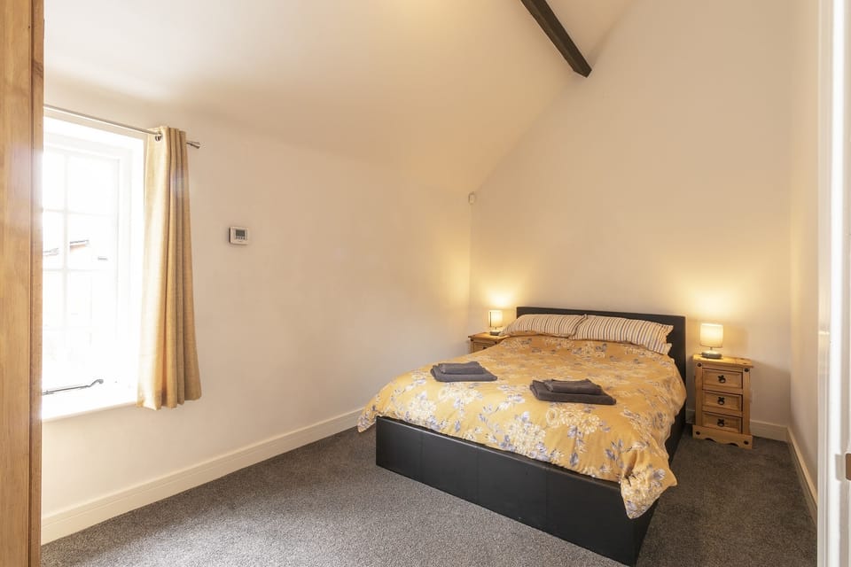 Bedroom with double bed.