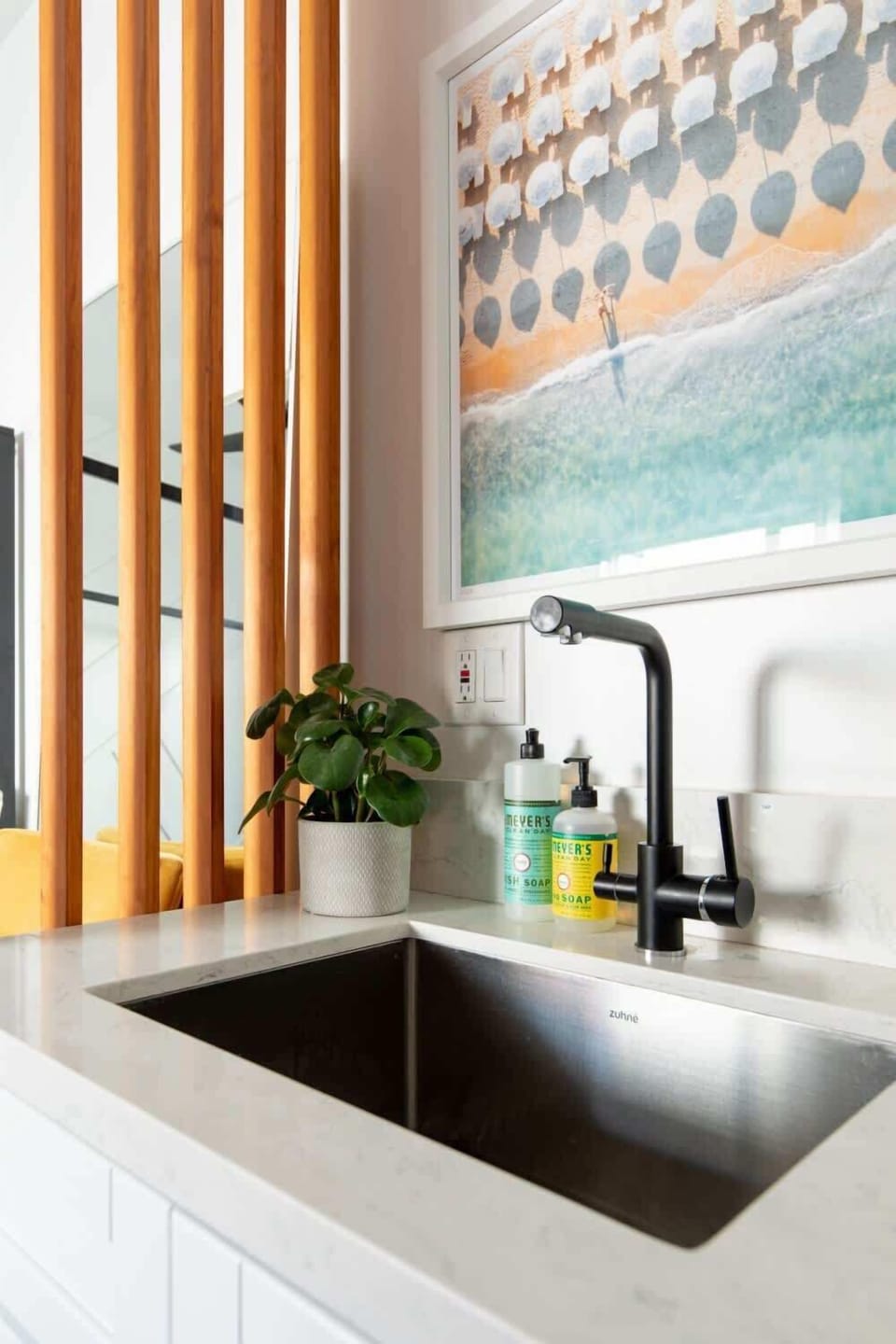 Modern, minimalist, and perfectly prepped for your stay—our kitchenette sink adds a touch of class to your routine.
