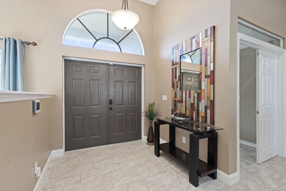 Inside front entryway