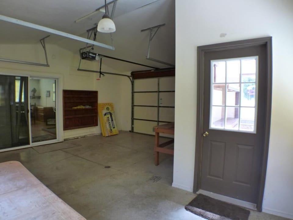 Garage in guest house.