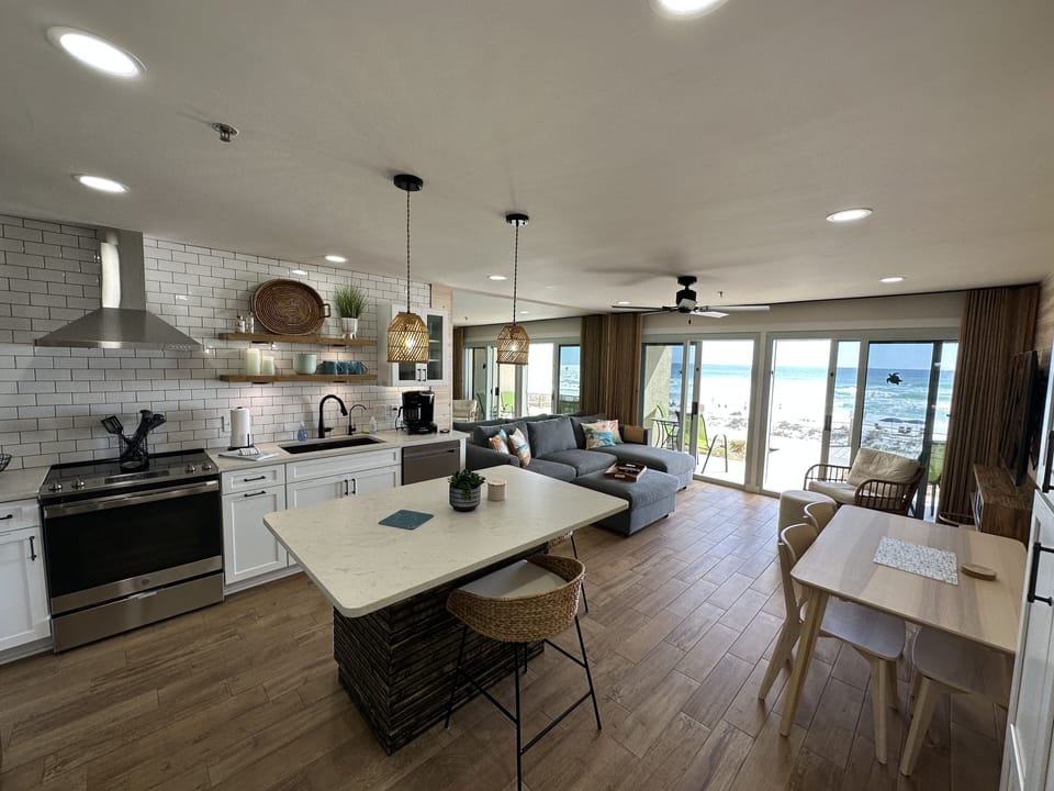 Enjoy the sea breeze and watch dolphins swim by in our cozy “beach shack”