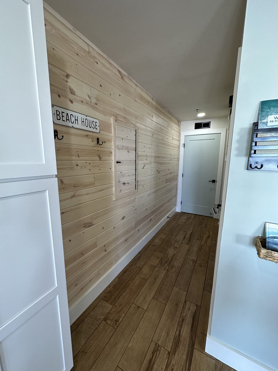 A new door add on to keep the bunk area private and quiet