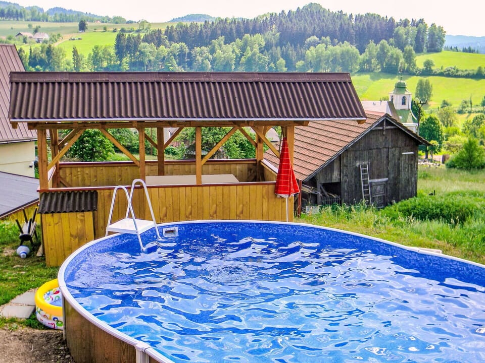 Swimming Pool, Cottage, Garden, Leisure, Backyard, Landscaping, Yard, Eco Hotel, Fence, Resort