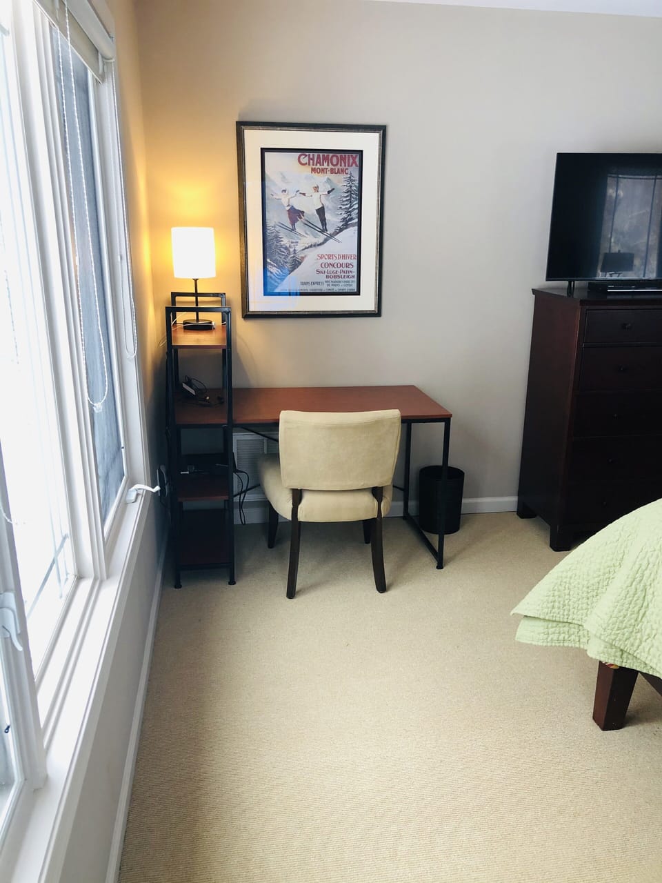 Workstation in bedroom one