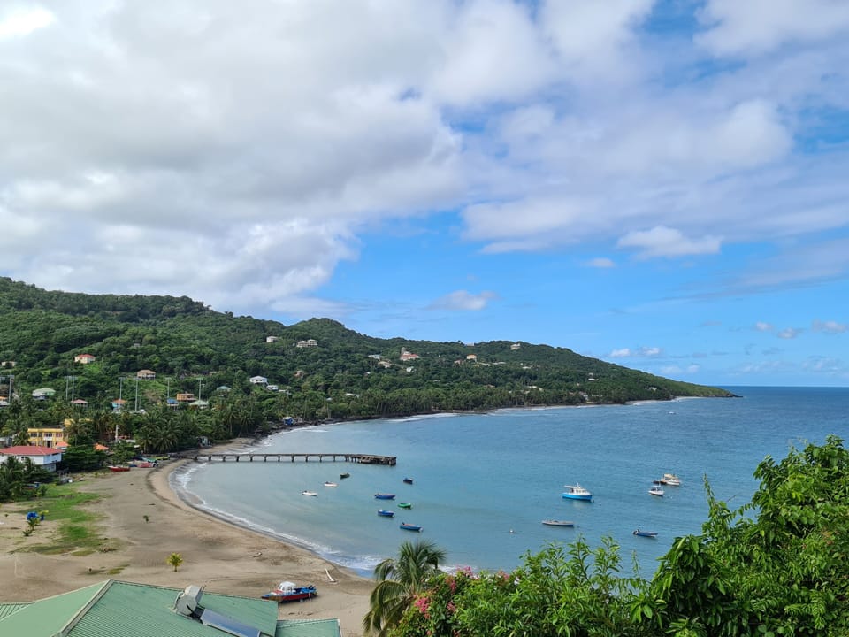We are on the headland in the distance. View from the Church at Leapers Hill