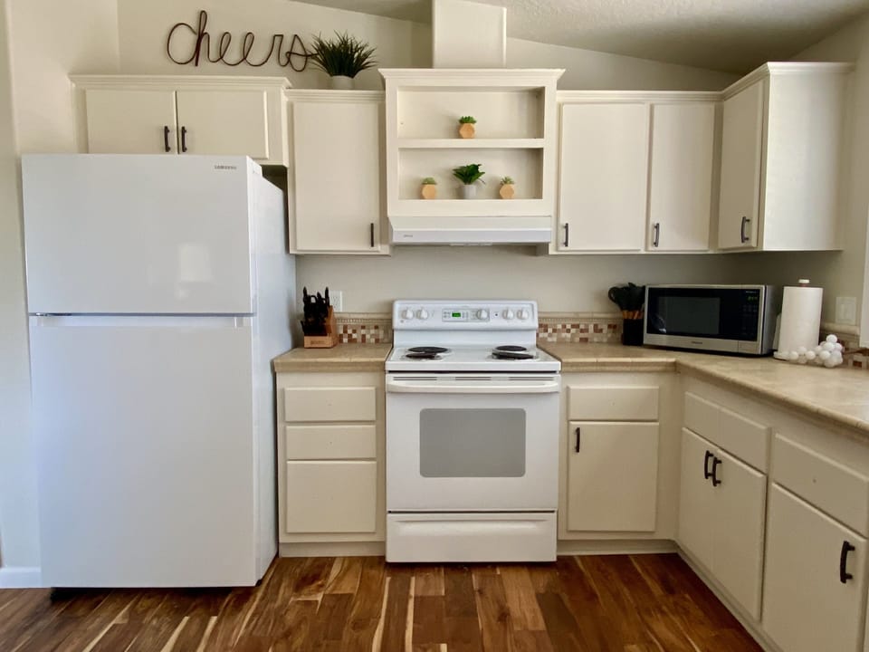 Kitchen has all you need to prep meals inside or out